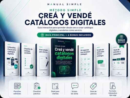 Método simple: Creá y vendé catálogos digitales
