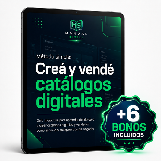 Método simple: Creá y vendé catálogos digitales